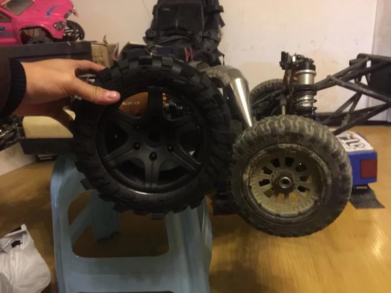1/5 rc MADMAX Расширенная Водонепроницаемая 2 передние + задние колеса износостойкая