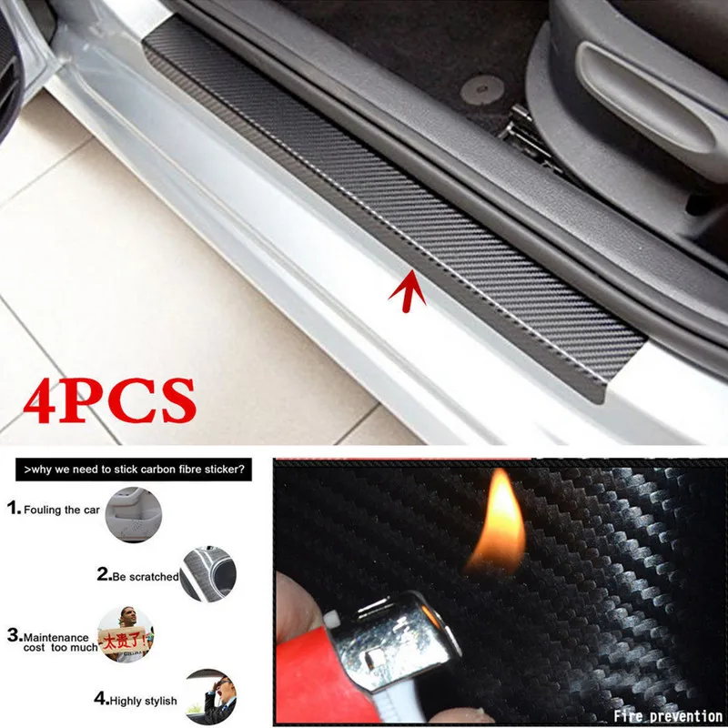 4 шт./компл. универсальные автомобильные аксессуары порогов Добро пожаловать