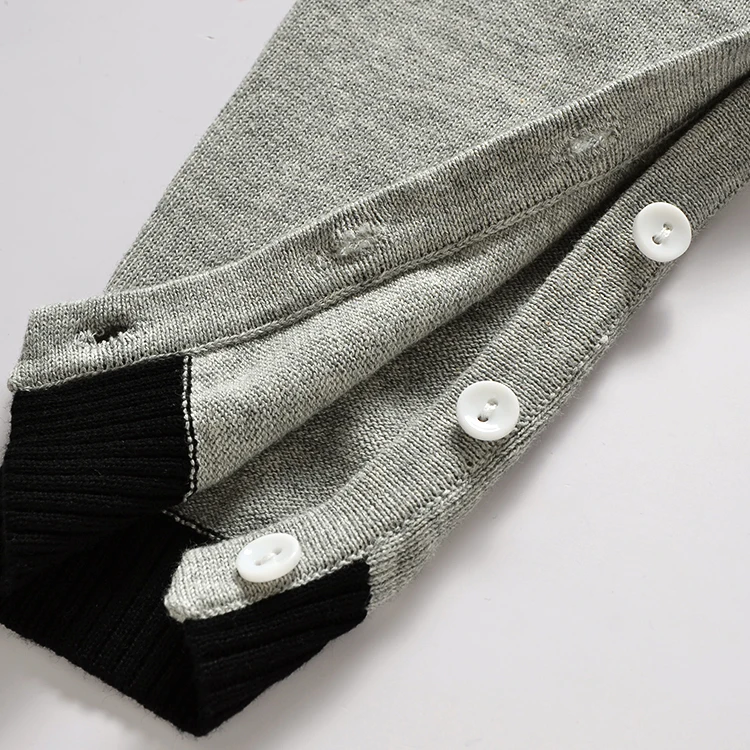 Новый джентльменский трикотажный комбинезон из 100% хлопка джемпер для