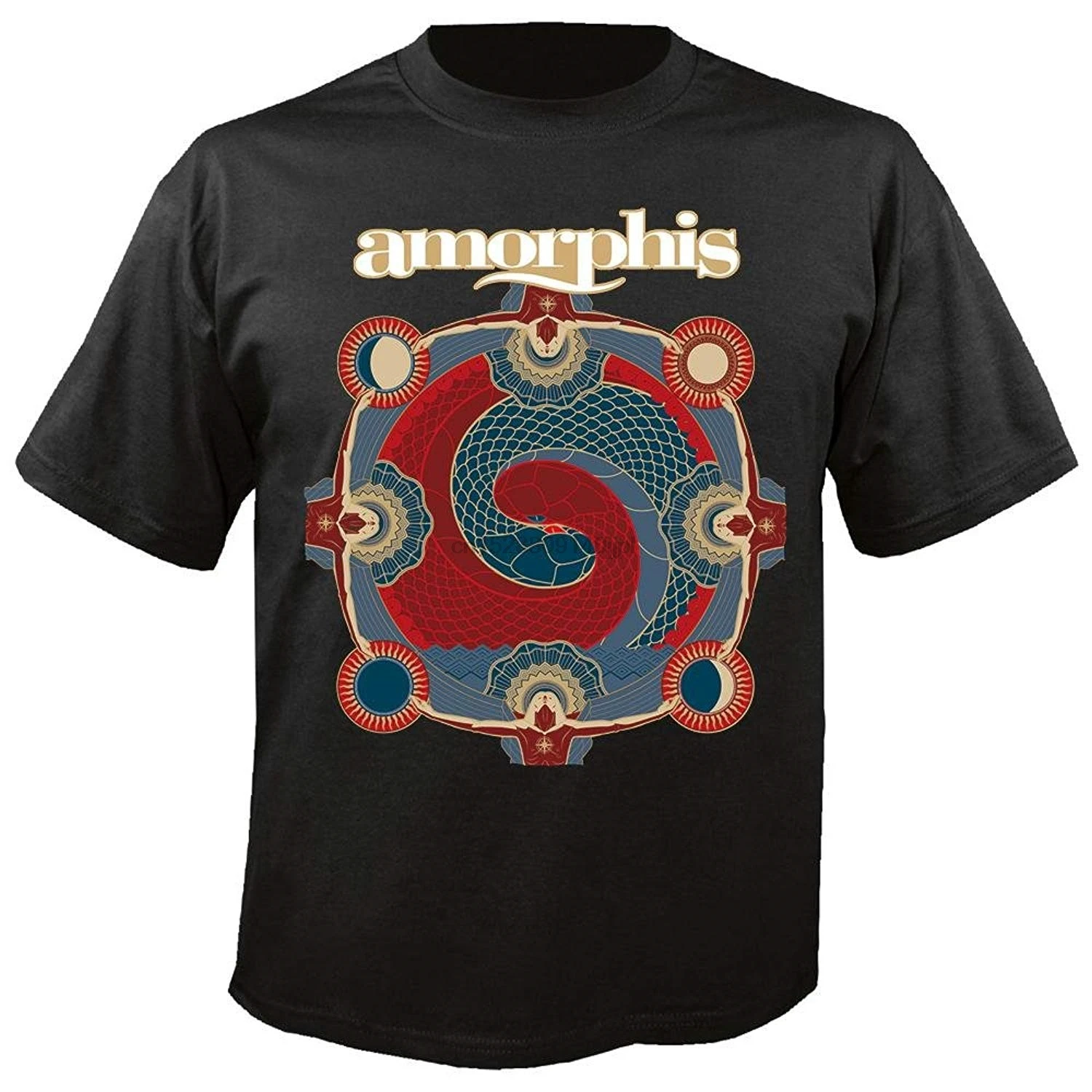 AMORPHIS под красным облаком футболки мужские летние стильные модные Swag с круглым