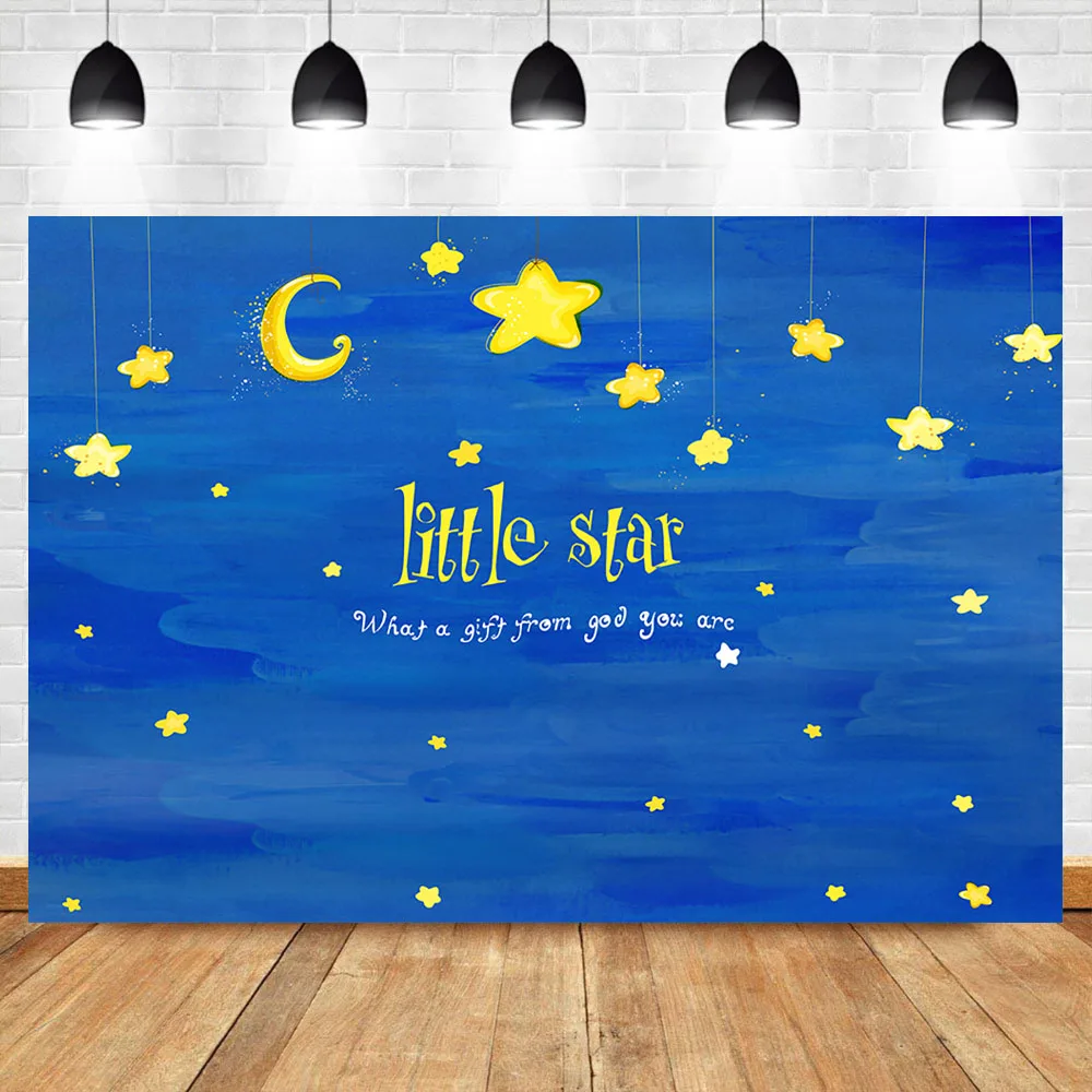 NeoBack мерцающий маленький Звездный фон для дня рождения ребенка Душ Баннер