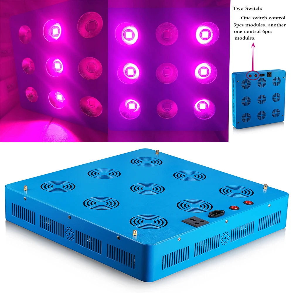Светодиодная лампа полного спектра для выращивания растений 600 Вт/1200 Вт/1800 Вт/2700