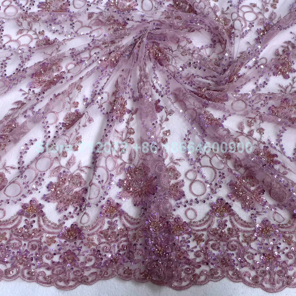 Новинка светло-розовый смешанный фиолетовый с тяжелыми бусинами модная нить