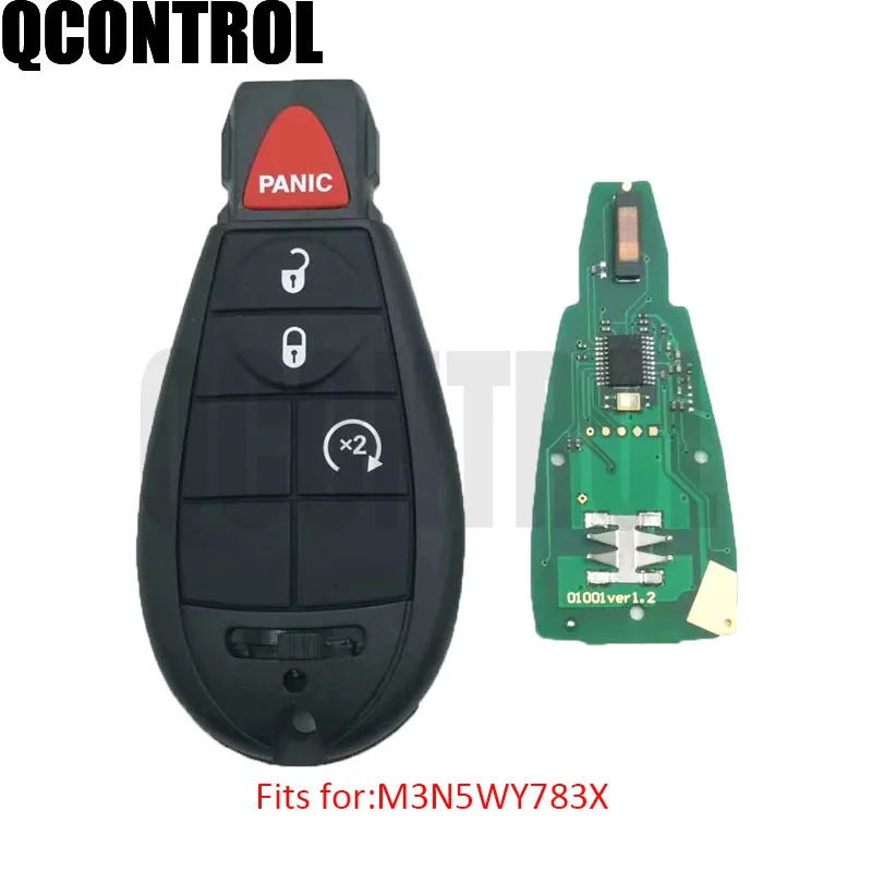 QCONTROL автомобильный умный дистанционный ключ для DODGE Caravan зарядное устройство