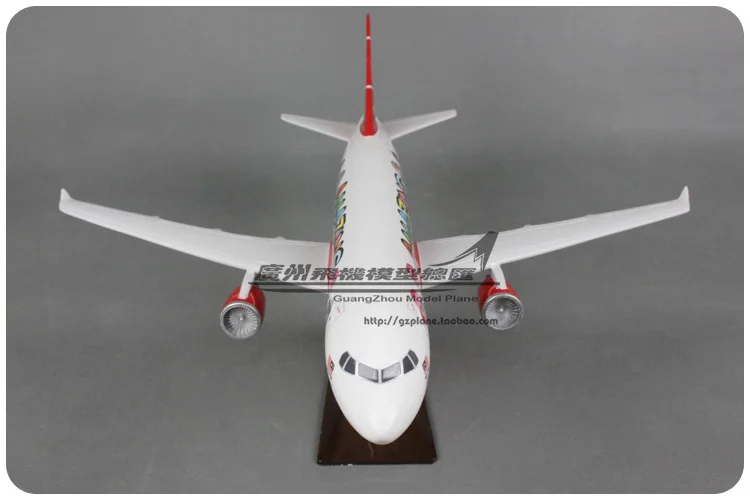 47 см смолы A320 Air Asia самолет модель красивая девушка леди азиатские авиакомпании