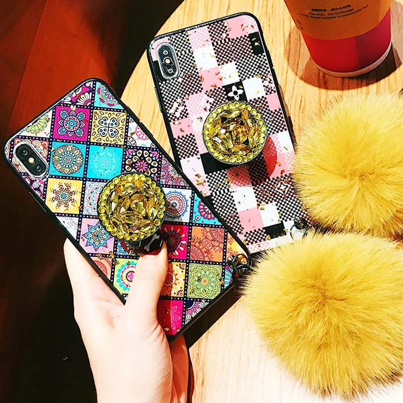 Роскошный чехол для телефона iPhone 7 8 Plus жесткая задняя крышка X XS Max XR 6 6S чехлы