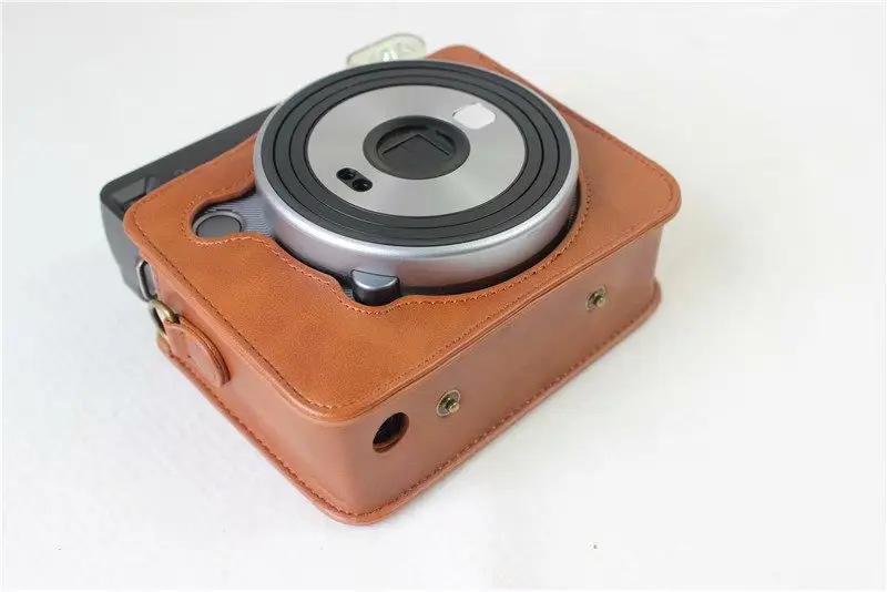 Для FUJIFILM Instax квадратная SQ6 сумка для камеры чехол из искусственной кожи винтажный плечевой ремень чехол Защитный чехол для переноски