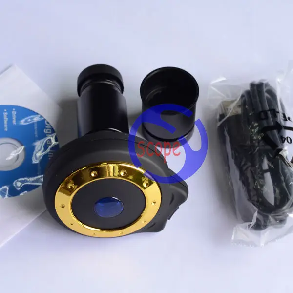 

FYSCOPE 7X-45X Table Pillar Stand Zoom Magnification Binocular Stereo Microscope+ 3.0M USB camera