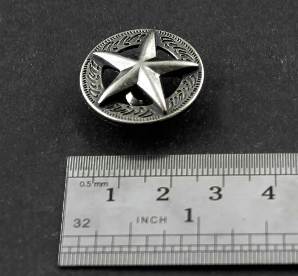 5 шт. штифты с винтовой застежкой заклепки в стиле Western Star Concho сумочка кошелек