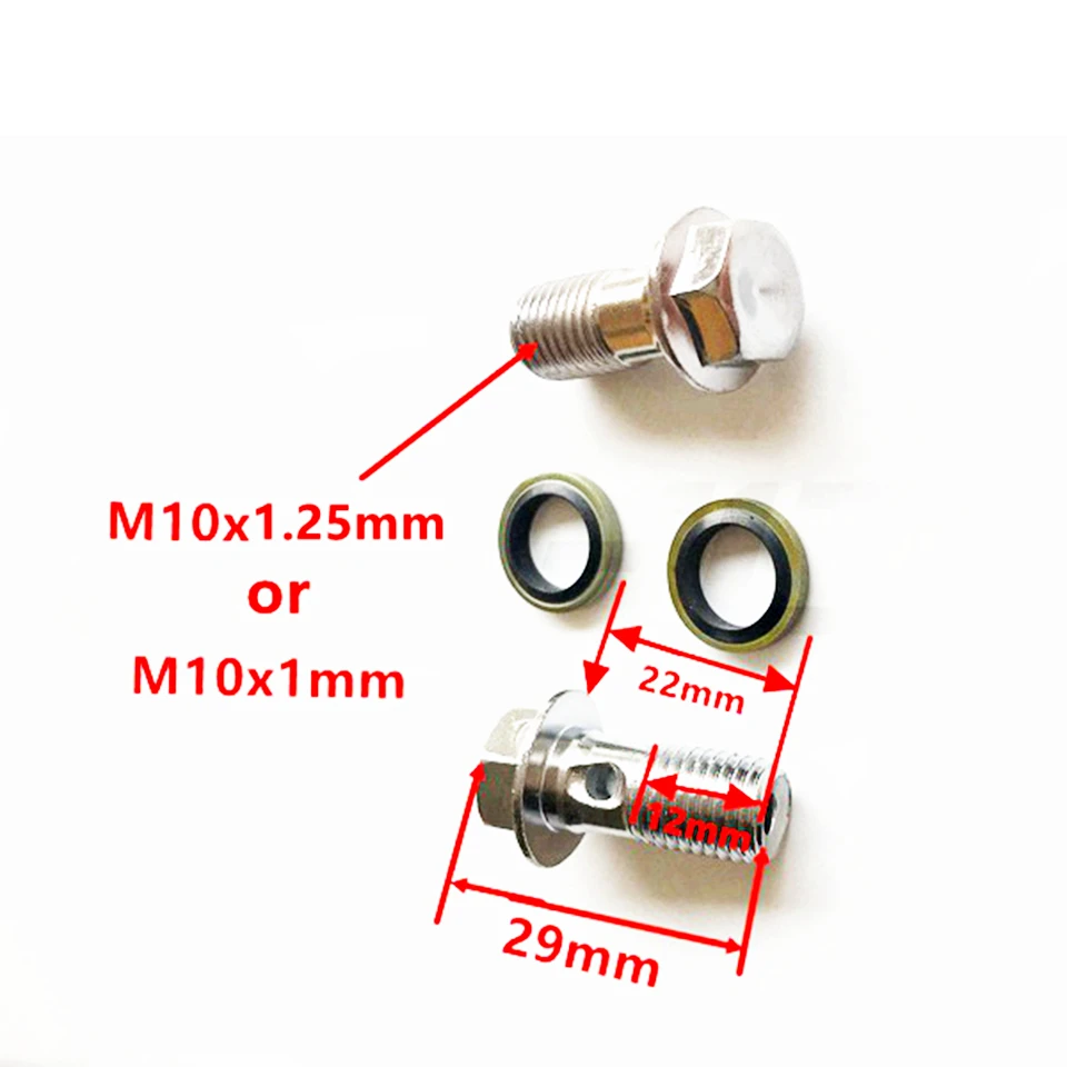 Универсальный сливной масляный винт для мотоцикла M10x1.25mm M10x1mm тормозной суппорт