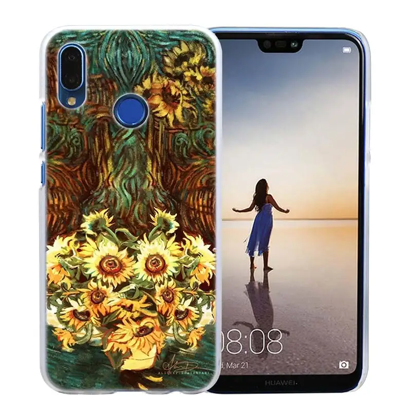 13 Чехол Sky Van Gogh для huawei P20 P Smart Nova 4 3i P30 P10 P9 P8 lite Pro mini Прозрачный жесткий чехол для телефона - Цвет: 13