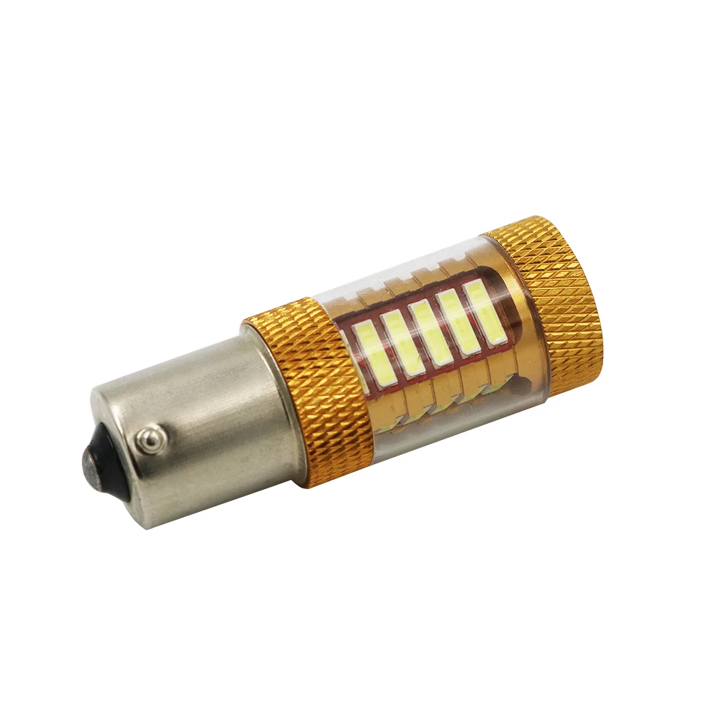 

YSY 1 шт. S25 1156 BA15S 27SMD 7020 чип автомобильная светодиодная лампа белый широкий тормозной сигнал поворота парковочный свет 12 В