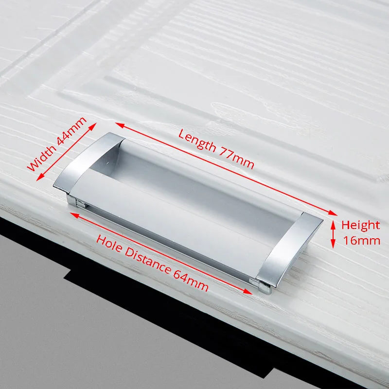 

Ручки для шкафов NAIERDI серебристые алюминиевые