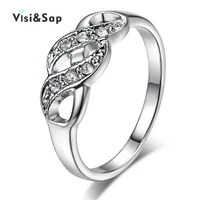 eleple white gold color rings for women jewelry vintage wedding engagement ring gifts fashion jewelry drop shipping vsr018