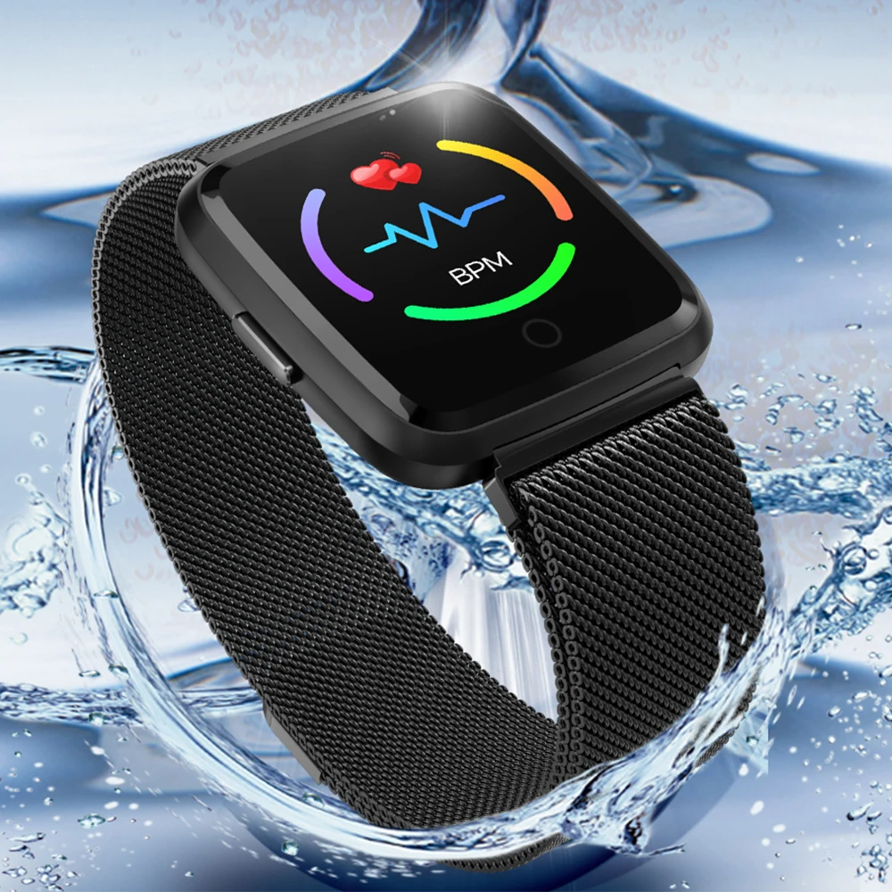 Timethinker Y7 водонепроницаемые Смарт часы браслет Reloj кровяное давление монитор