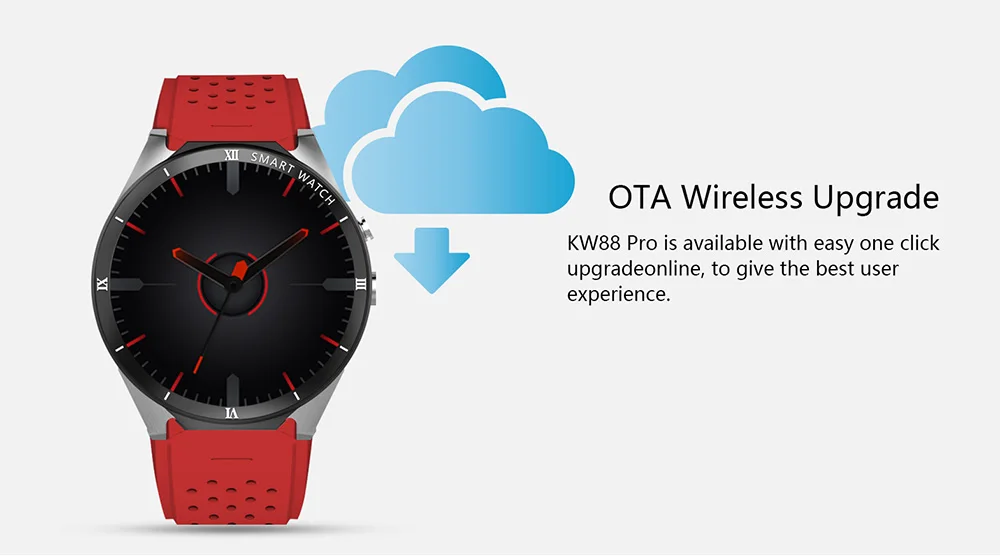 KingWear KW88 Pro 3g смарт-телефон Android 7,0 четырехъядерный 1. 3g Гц 1 ГБ 16 ГБ Bluetooth 4,0 Смарт-часы телефон gps носимые устройства