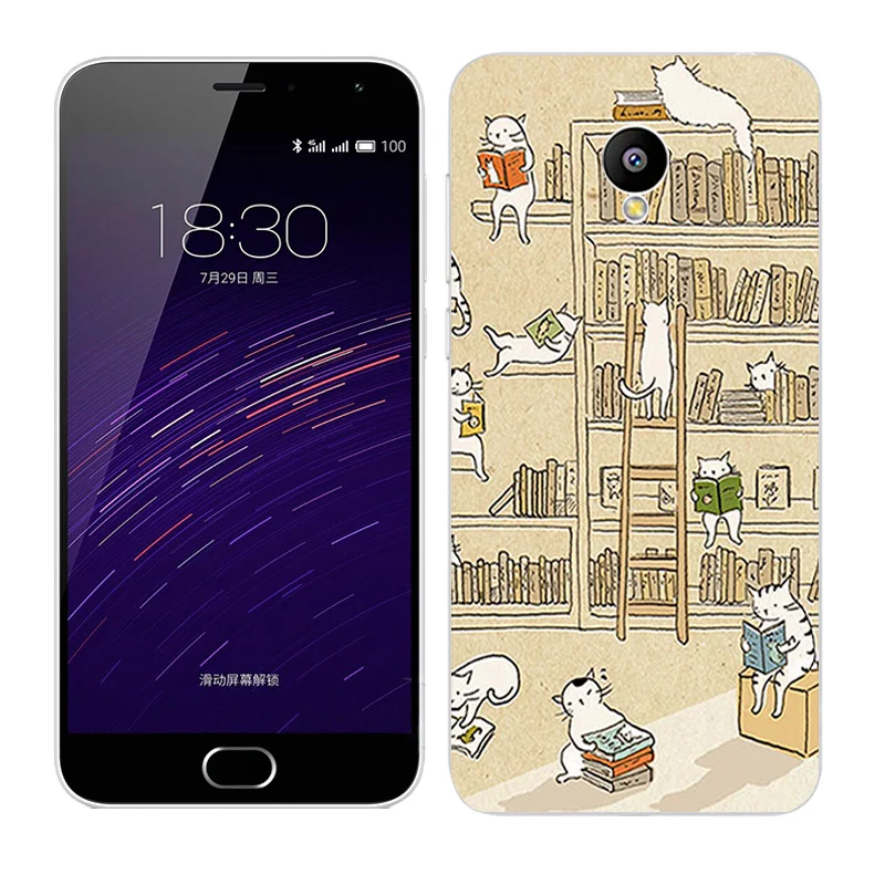Чехол для Meizu M2 mini Meilan 2 5,", Чехол для телефона с пейзажем для Meilan 2 5,0", Чехол s, мягкий ТПУ для Meizu M2 Mini, чехлы