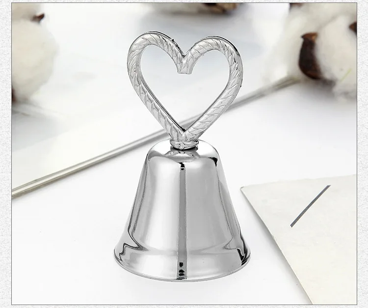 50PCS Silver Bell Place Card Holder/Photo Holder Wedding Table Decoration Favors | Дом и сад