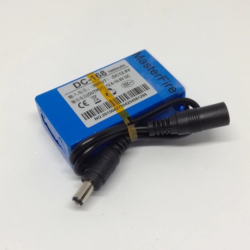 MasterFire Портативный DC 168 AC/DC 12V 1800 мА/ч Перезаряжаемые литий ионный Батарея пакет для