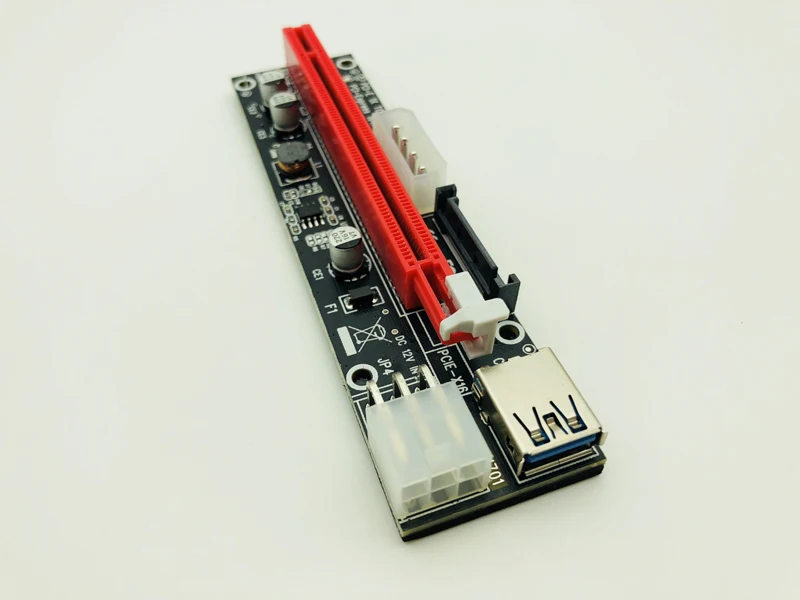 PCIe PCI E Express Riser Card 1x к 16x USB 3 0 кабель для передачи данных SATA 4Pin 6Pin IDE источник питания