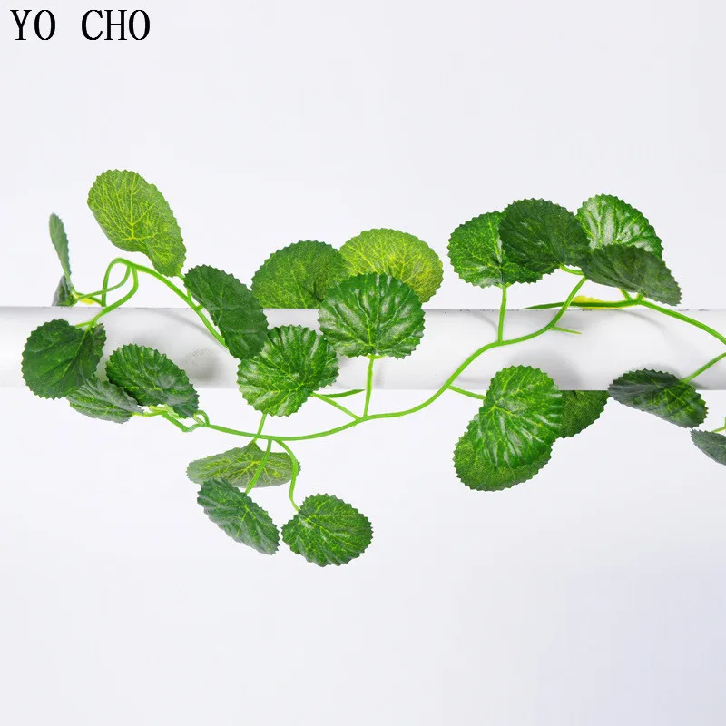 (12 pcs/lot) 210cm Special offer simulation ivy/green ivy leaf for/Green cane/creepers Chlorophytum/plastic rattan vine leaves | Дом и сад