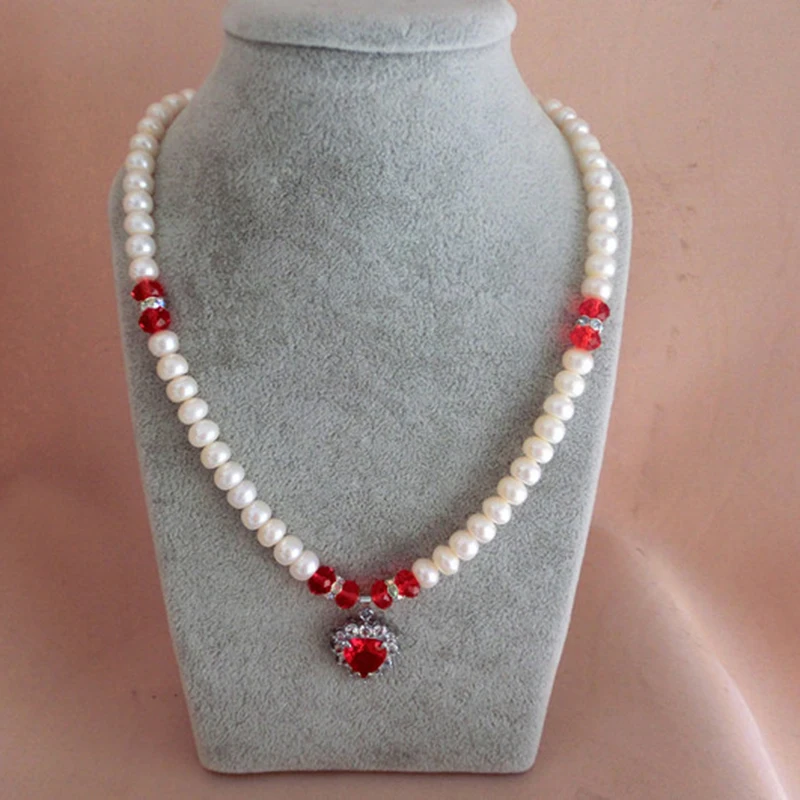 Ожерелье женское из натурального пресноводного жемчуга 8-9 мм с четырьсветильник ллами