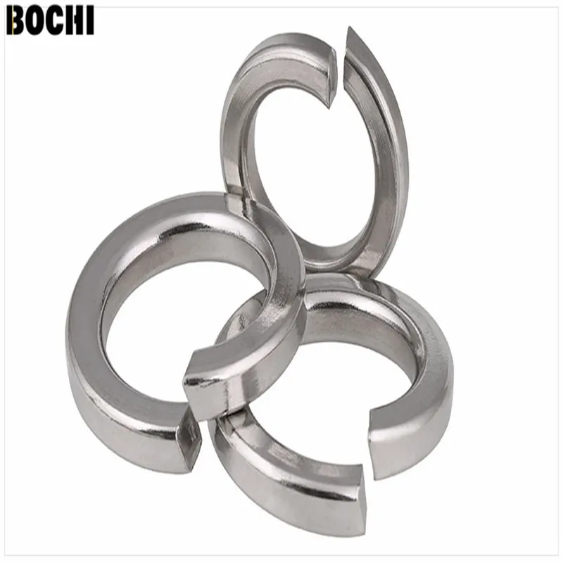 

100pcs GB93 201/304/316 stainless steel Wholesale Factory M1.6/M2/M2.5/M3/M3/M4/M5/M6-M24 gasket spring washer elastic gasket