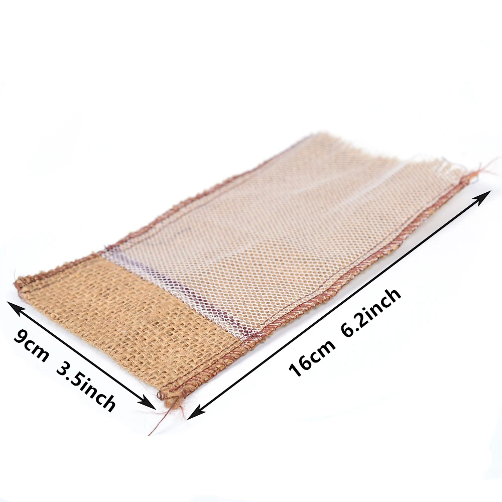 12 шт. натуральный джутовый Подарочный пакет сумка на шнурке для кофейных зерен