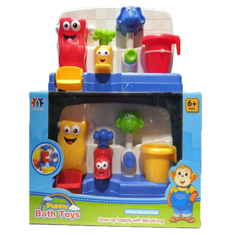 Мультфильм кран водяной спрей ванная комната играть игрушки Ванна Душ купальная