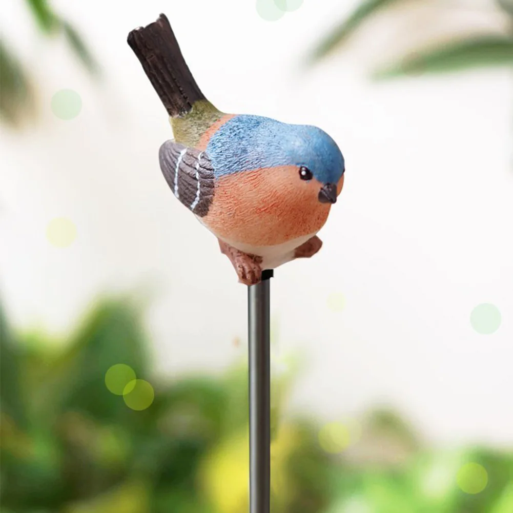 LED Bird Landscape Resin Solar Light Home Figurines Outdoor Night Garden Pathway Decorative Color Changing No Wiring Lawn Lamp | Лампы и