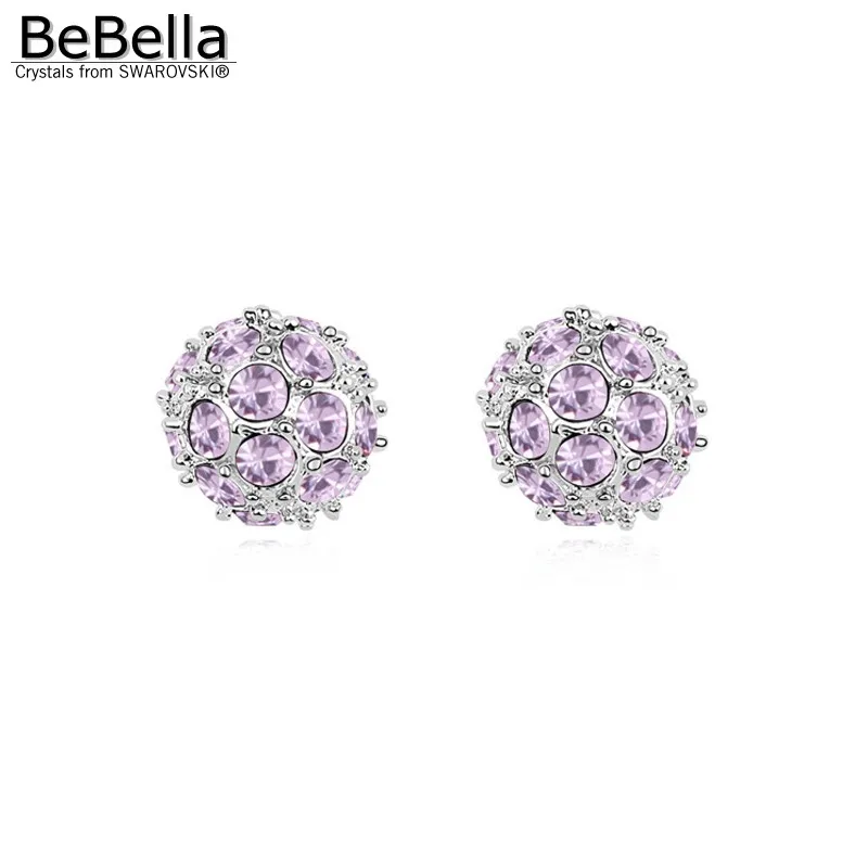 Женские серьги гвоздики с чешскими кристаллами|ball stud earrings|stud earringscrystal ball earrings |
