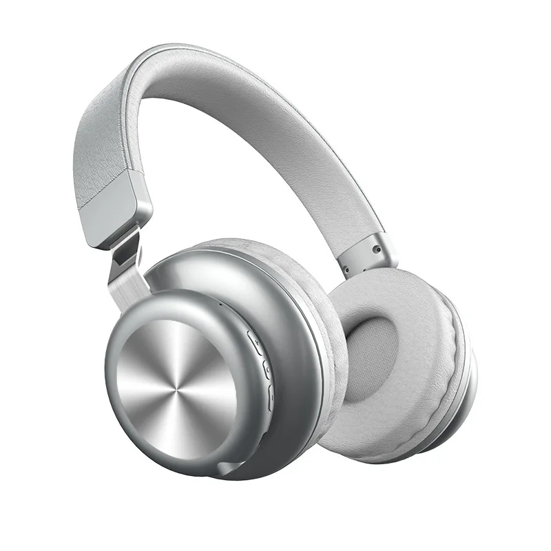 Беспроводные Накладные наушники Bluetooth большие складные регулируемая гарнитура с