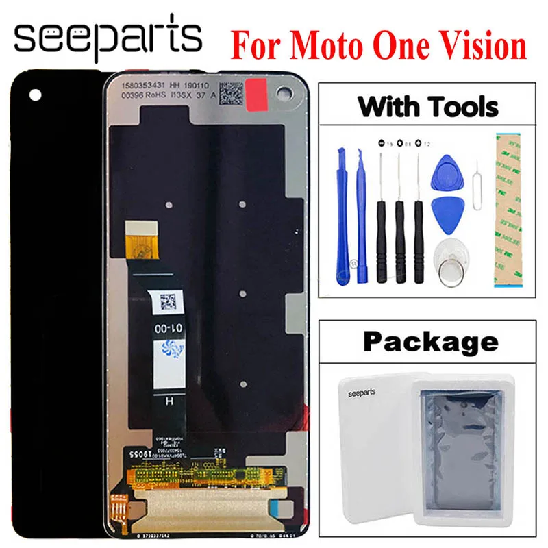 6,3 ''для Motorola One Vision lcd xt70-дисплей с сенсорным экраном дигитайзер сборка запасные части для Moto P50 lcd