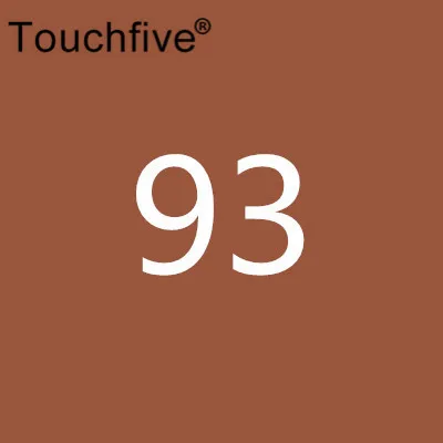 93 1 шт. TouchFive опционально 168 цветов эскизные маркеры на спиртовой основе маркеры цветной маркер набор художественные принадлежности ручка для школы - Цвет: 93