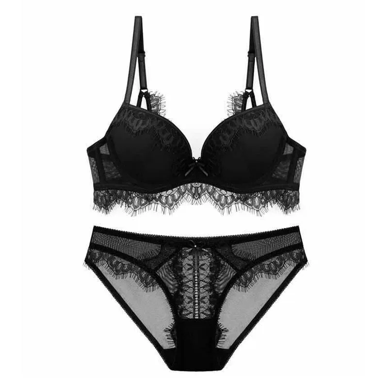 Для женщин женское белье устанавливает Push Up Bra кружевной бюстгальтер на