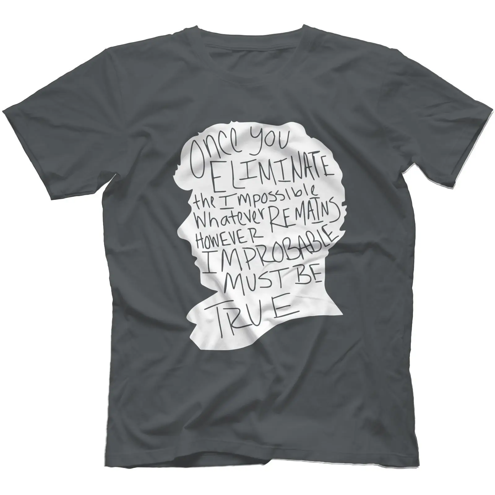 По мотивам Шерлока Холмса Футболка 100% хлопок Бенедикт камбербэтч Moriaty Забавные