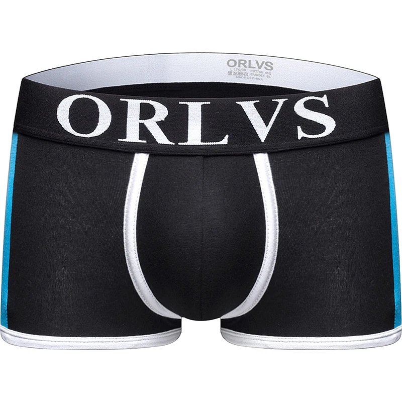 ORLVS нижнее белье cueca боксеры мужские сетчатые шорты большие размеры однотонная