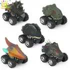 HUIQIBAO TOYS, 1 упаковка, мультяшный динозавр, потяните назад, автомобили, Diecasts, транспортные средства с большими колесами, грузовик, гоночный автомобиль, игральные Игрушки для мальчиков