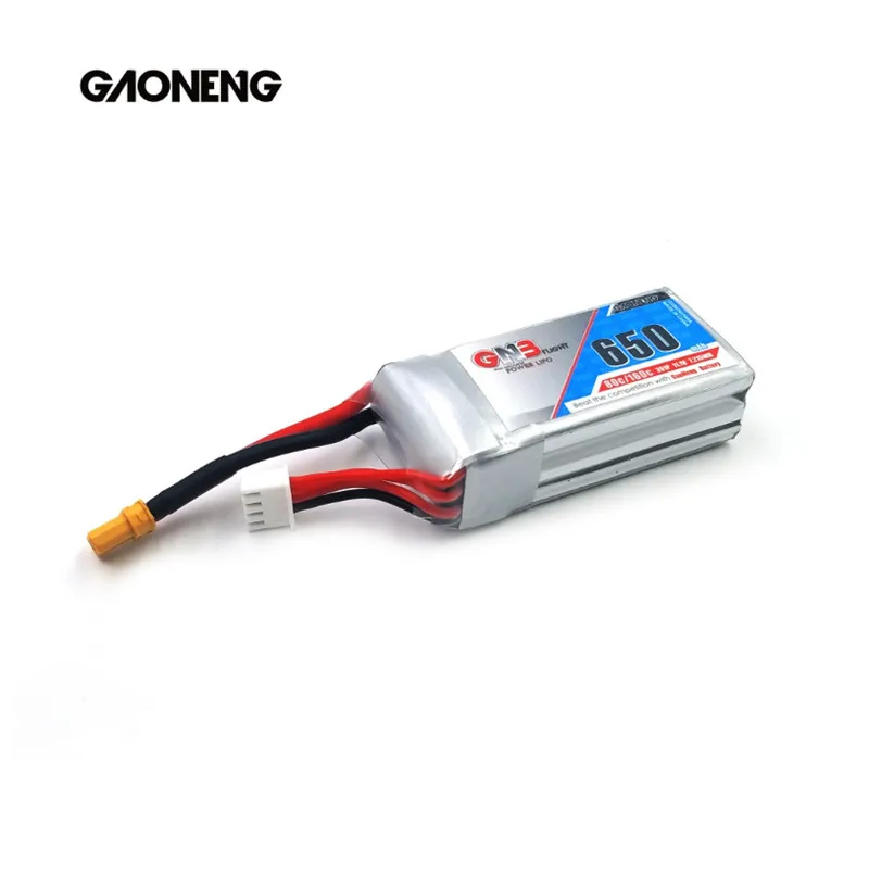 2 шт. Lipo аккумулятор Gaoneng 650 мАч 11 1 В 80C/160C 3S с разъемом JST или XT30 для FPV Racing Drone UAV RC