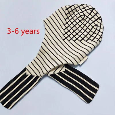 BOBOZONE/зимняя шапка в полоску для детей 1-6 лет - Цвет: 3-6 years