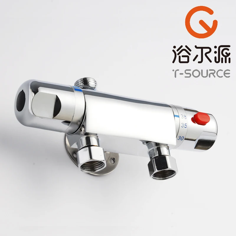 

Free Shipping Bathroom Thermostatic Faucets Bath Shower Mixing Valve Auto-control Cold And Hot Taps For Shower FT-13