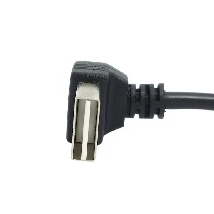 100 шт. двусторонний Переходник USB 2 0 на Micro 5 контактов см 1 м 3 фута под углом 90