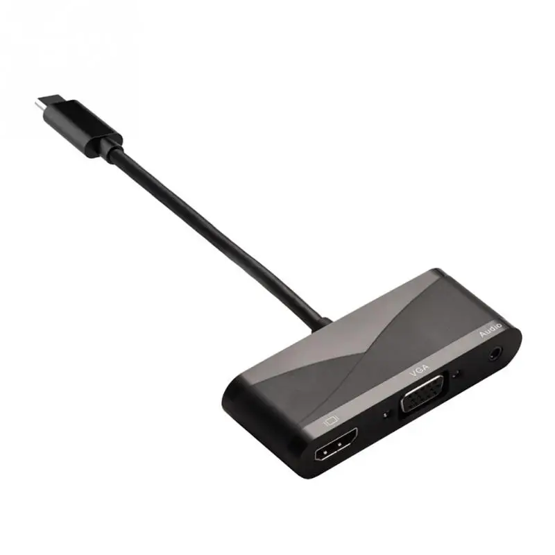 2018 распродажа новинок USB3.1 Тип C к HDMI VGA с аудио c HD линии адаптер|usb3.1 type-c|type-c hdmivga vga |