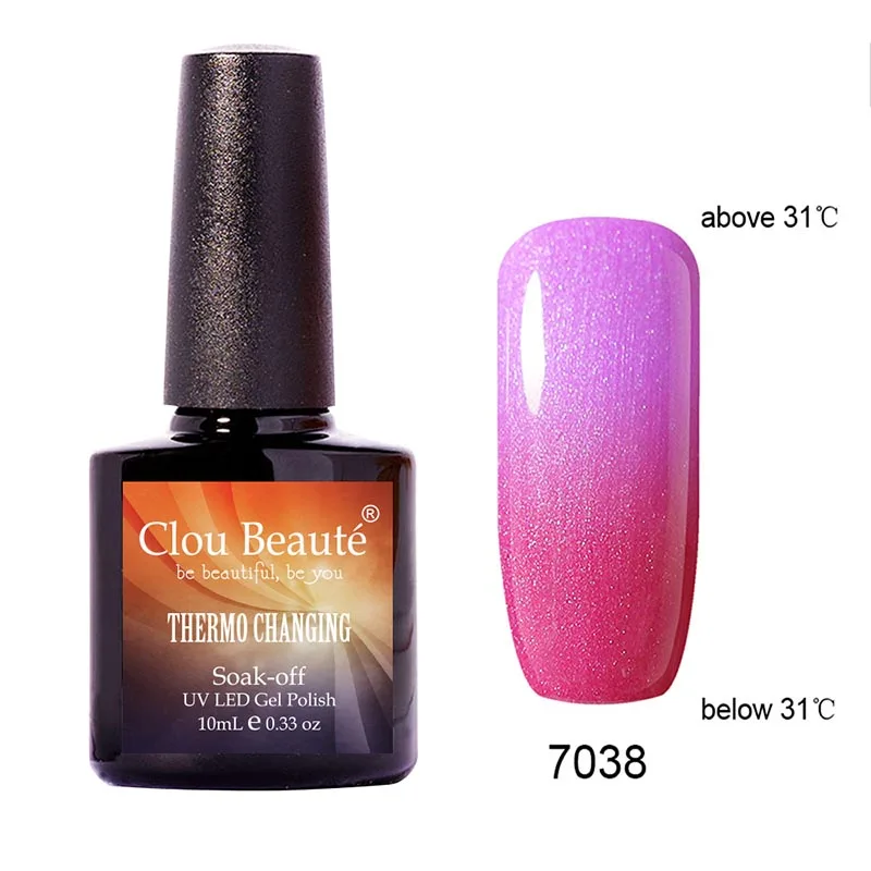 Модный 48 цветов s 10 мл Clou Beaute 7016 Гель лак для ногтей с изменением цвета под