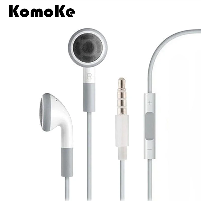 3 5 мм наушники вкладыши с пультом дистанционного управления + микрофон белые 1 м