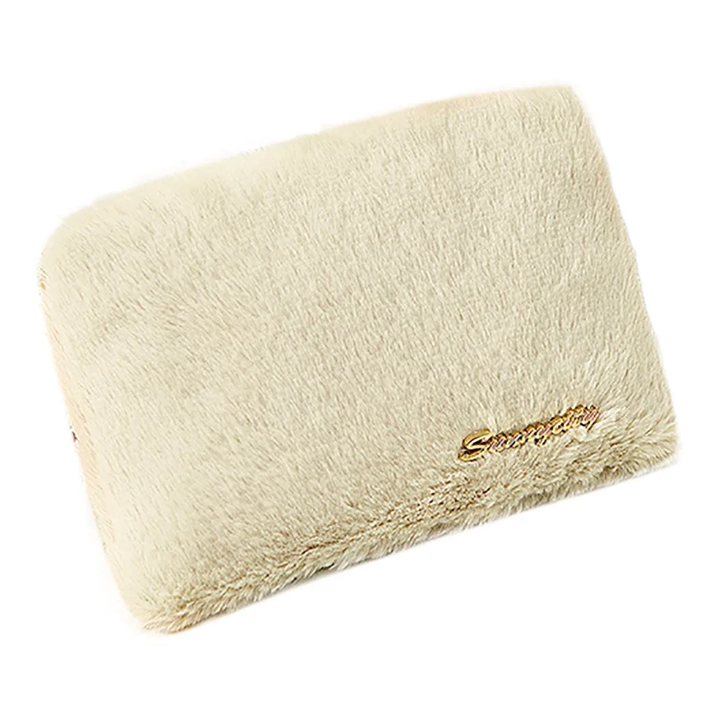 Модный женский кошелек на цепочке для мобильного телефона плюшевая сумка плечо