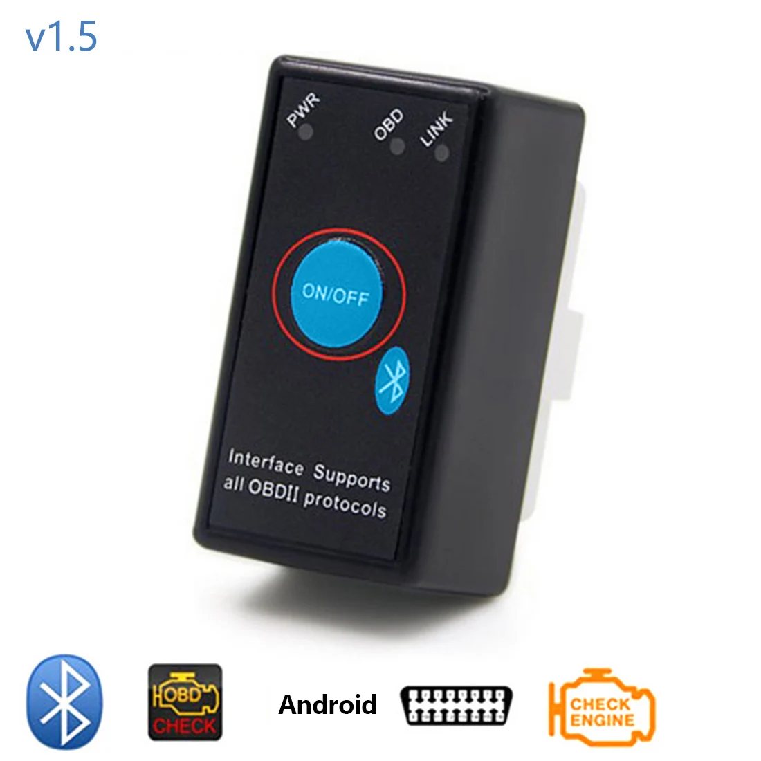 Dewtreetaliu Bluetooth диагностический инструмент PIC18F25K80 V1.5 Super MINI ELM327 Программное