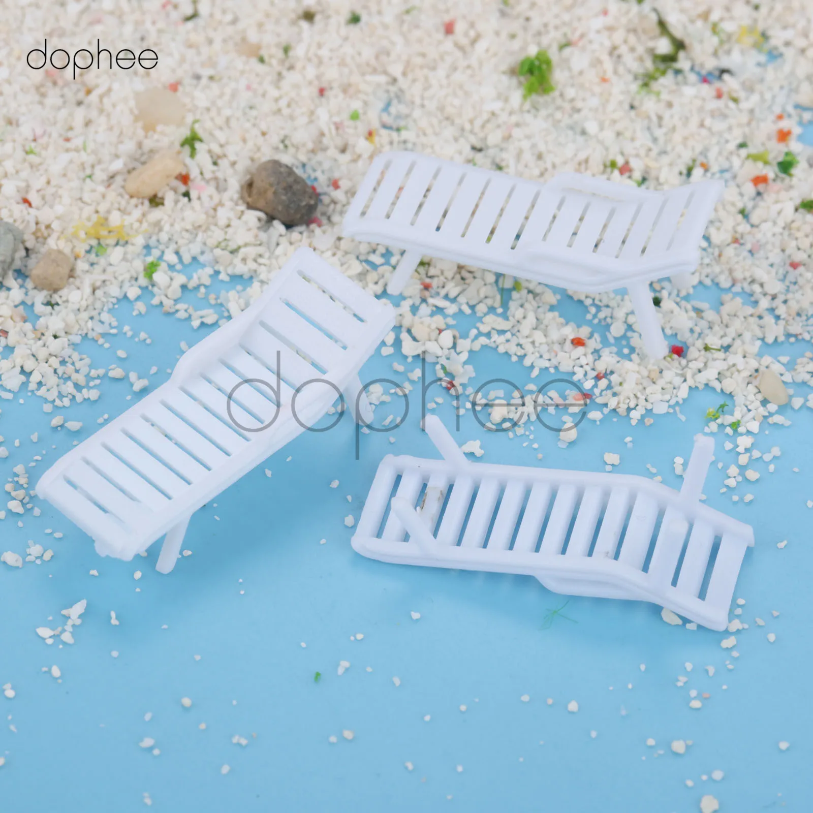 dophee 20pcs 1:50/1:75 Model Train Railway Park Station Platform Streets Leisure Chair Settee Bench Scenery Layout HO Scale Toy | Дом и сад