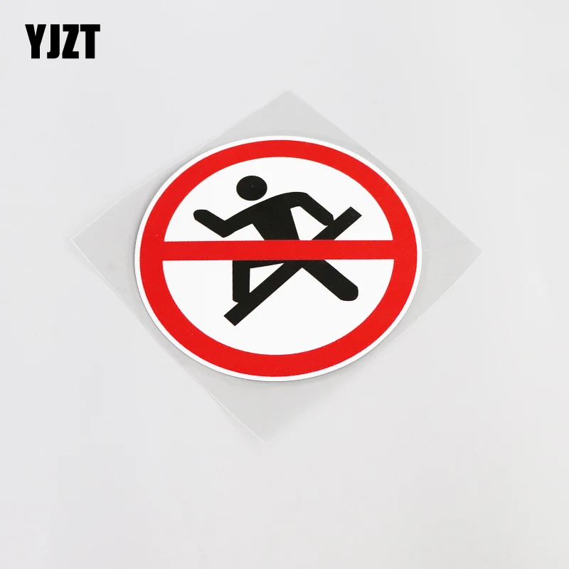 

YJZT 12CM*12CM Interesting No Climbing PVC Car Sticker Motorcycle Decal Car-styling 13-0081