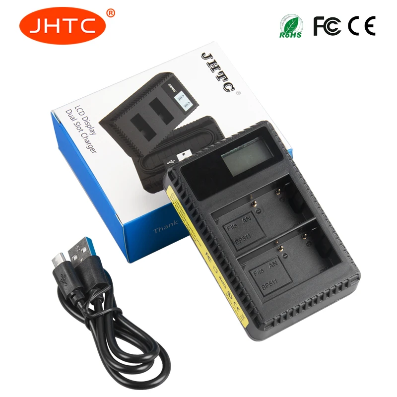 Jhtc Батарея Зарядное устройство BP-511 BP-511A BP 511 BP511 Батарея Зарядное устройство для цифровой однообъективной зеркальной камеры Canon EOS 300D 10D 20D 30D D30 40D 50D Батарея Зарядное устройство